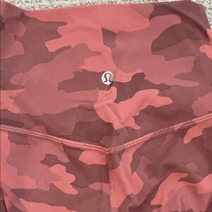 Lululemon Pink Camo Leggings